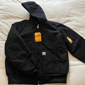 NWT Mens Carhartt Firm Duck Insulated Flannel Lined Active Jacket Loose Fit M